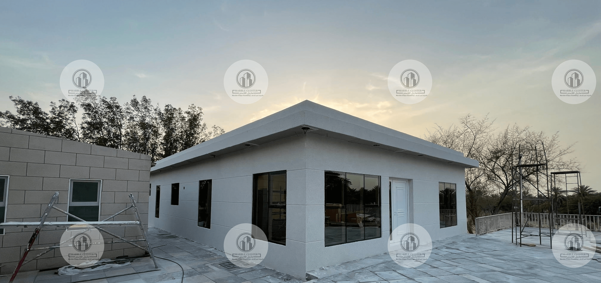 small-villa-with-marble-chips-stone-cladding-2 marble chips cladding